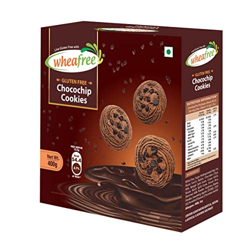 Image of Wheafree Gluten Free Chocochip Cookies - 400gm (Pack of 3) | Crispy & Crunchy | Best Tea Time Snacks | 100% Wholesome Ingredients