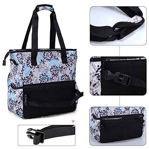 Image of BAFASO Car Front Seat Organizer with Laptop Sleeve, Dandelion. | Car Seat Organizer with Back Adjustable Straps.
