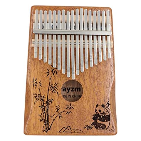Marimba de 17 teclas de caoba maciza Rayzm Kalimba / Mbira Africana en C Cover