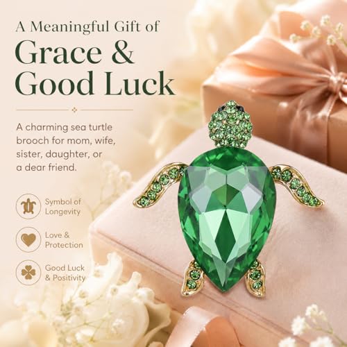 Image of Animal Brooch for Women Zirconia Rhinestone Abalone Shell Animal Lapel Pin Christmas Birthday Holiday Gift for Wife Mother Girlfriend Daughter