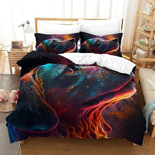 SIBREA Bettwäsche-Set für King-Size-Betten, Bettwäsche-Set „Cosmic...