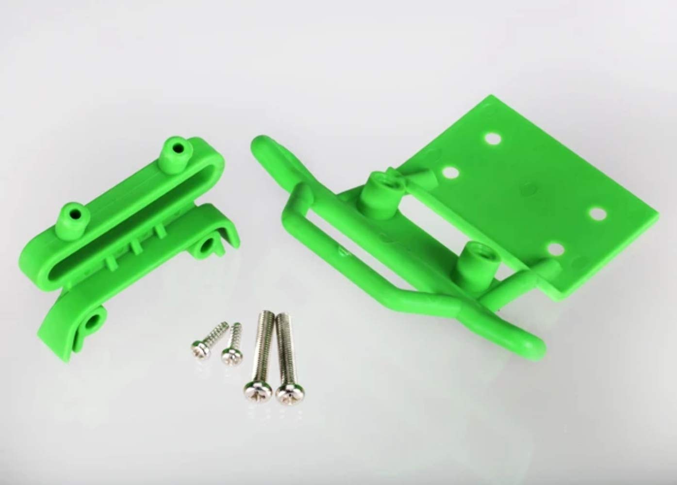 Traxxas 3621A Green Front Bumper, Bumper Mount with Screws