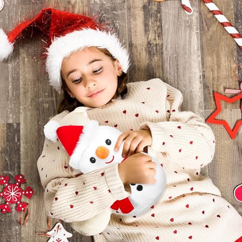 Image of Kidology Plush Toy Pillow, Reversible Bunny, Cute Rabbit Sofa Pillow, Easter Bunny Stuffed Animal Cute Rabbit Plushie Birthday Gift for Boys Girls (Medium, Snowman - 01), White, for Kid
