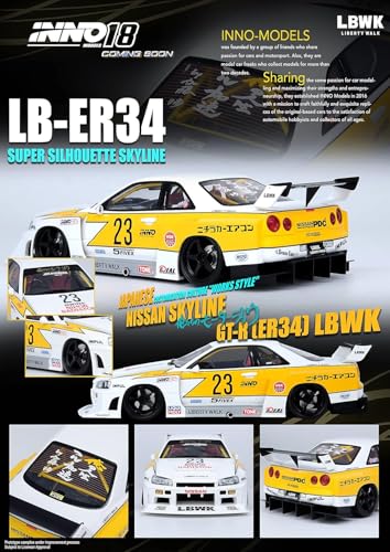Image of Magicwand 1:24 Scale Die-Cast Nisssan Skyline【Large】 with 4 Openable Doors,Pull Back Action,Lights,Music【Pack of 1】【Random Color】