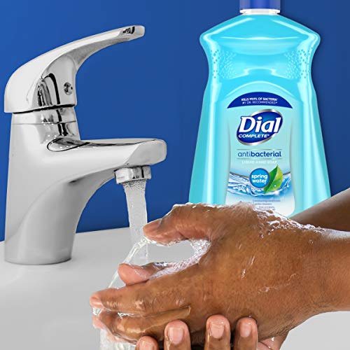 Image of Dial Complete Antibacterial Liquid Hand Soap Refill, Spring Water, 52 fl oz (3 count) (Pack of 2)