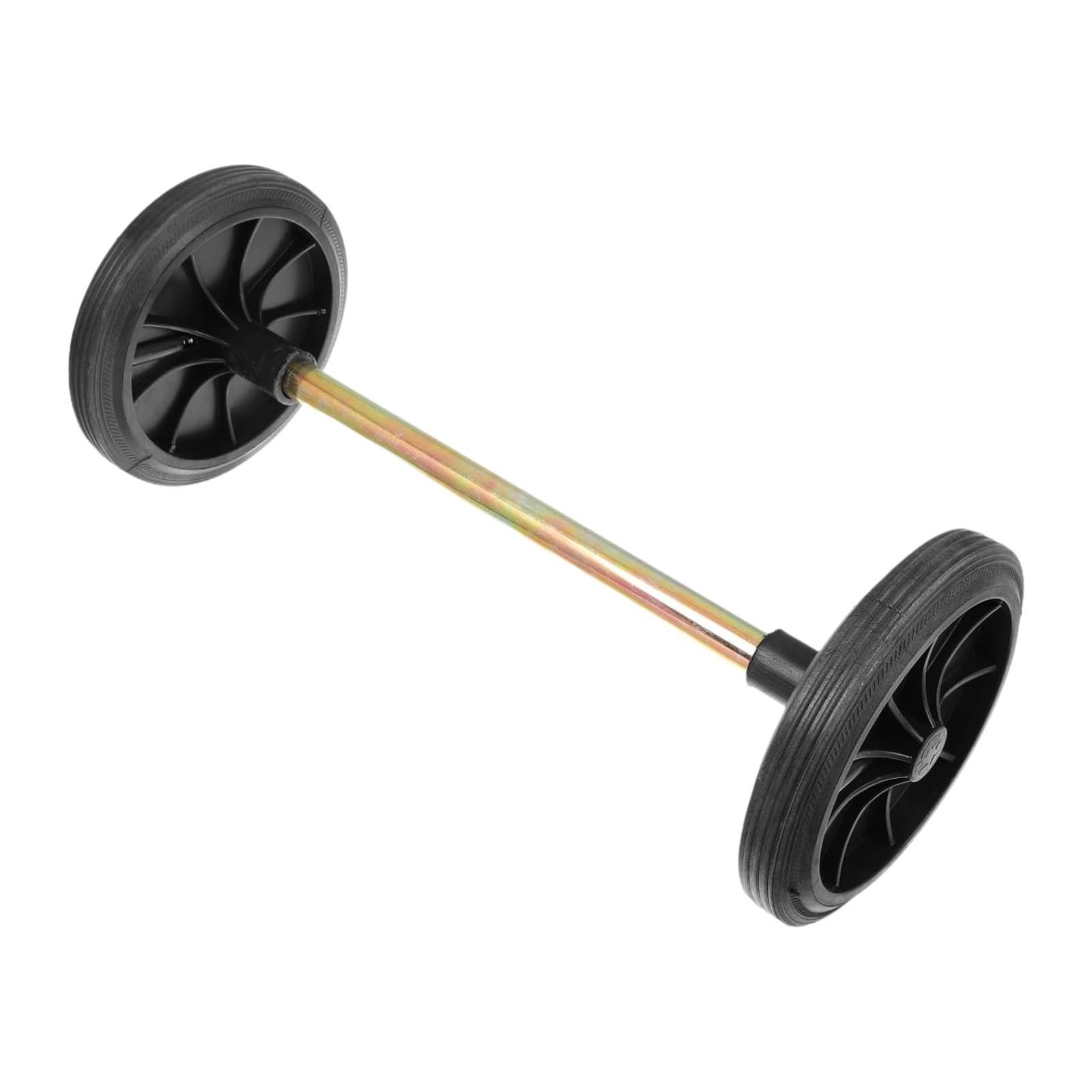 Milageto Roues de Chariot à Poubelle, Caster de Remplacement pour Conteneur, Longueur totale 55 cm