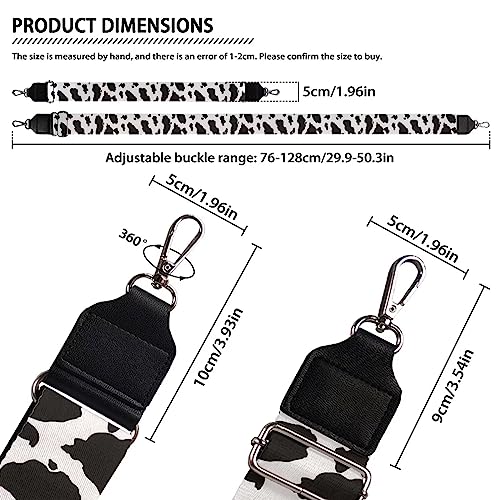 Image of Adjustable Purse Strap for Women, Crossbody Wide Handbag Strap Replacement, Sturdy Bag Strap with Silver Hardware