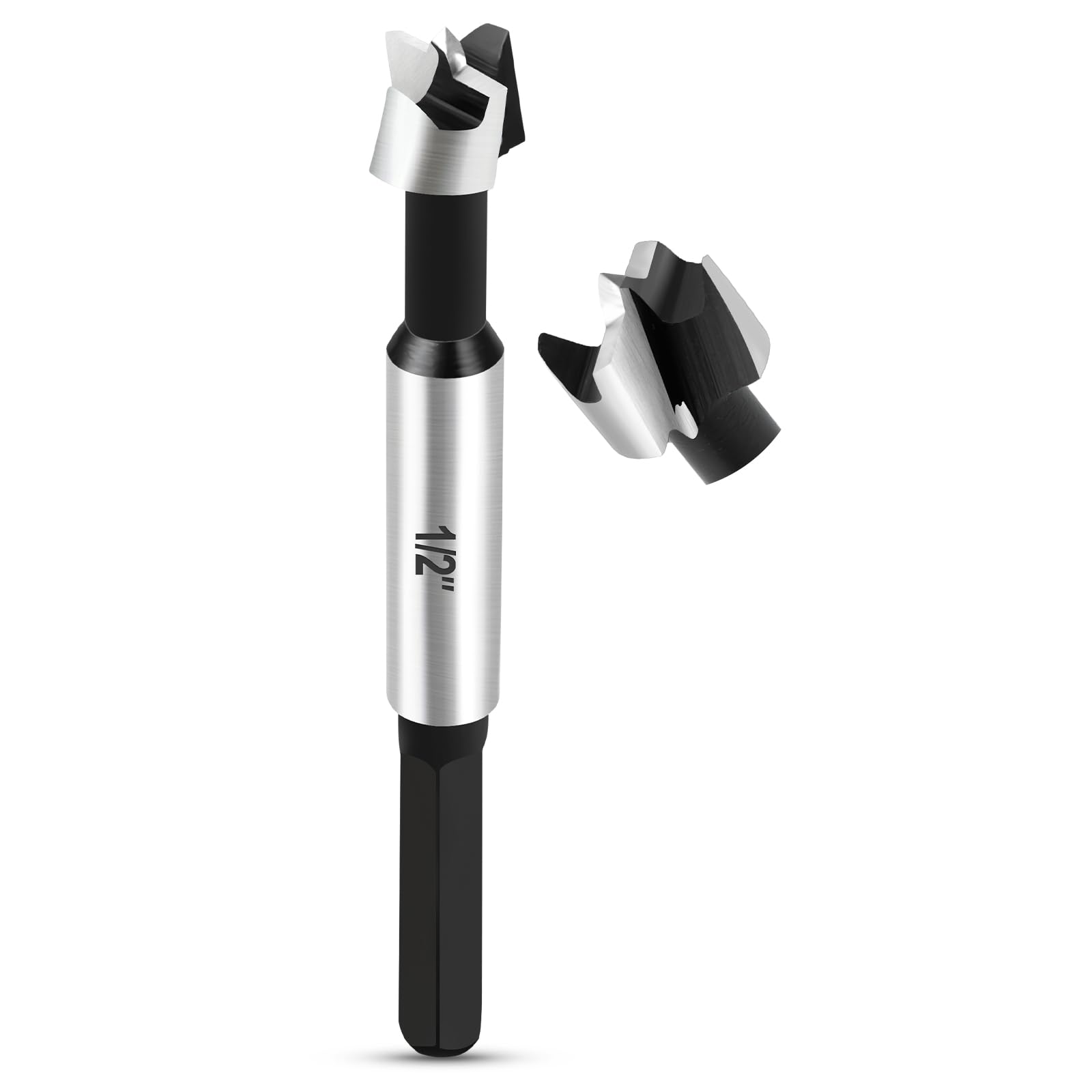 NICAVKIT 1/2 Inch Forstner Bit for Wood,1/2" Forstner Drill Bit for Woodworking, Wood Drill Bit Woodworking Hinge Cutter Tool for Wood Plywood Plastic