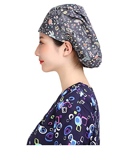Nothar Adjustable Bouffant Hats Sweatband Value Set Multi Color (Photo5)