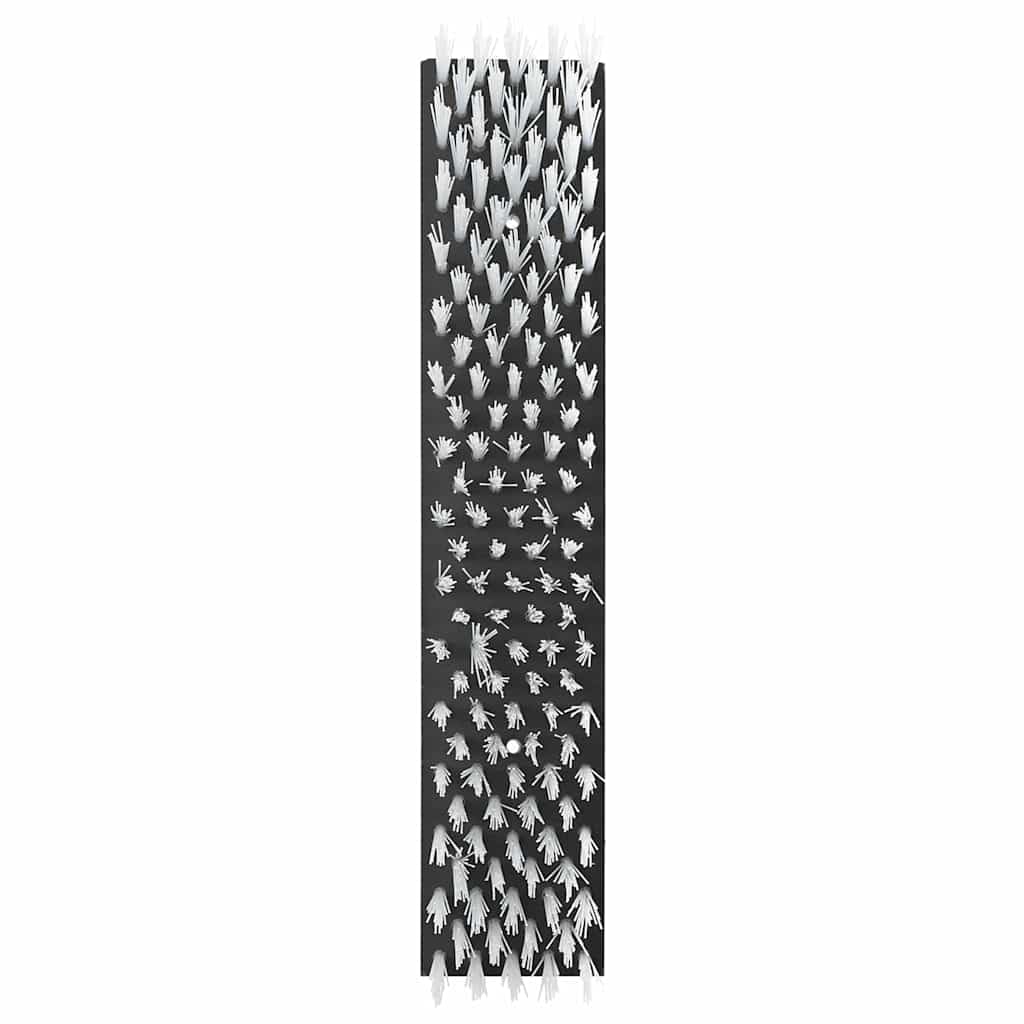 Brosse à Gratter pour Bétail, Brosse de Massage pour Vache Noir et Blanc 50 x 10 x 6.5 cm