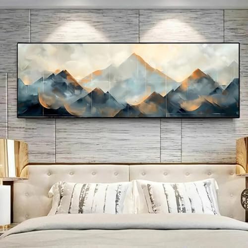 Toile de montagne abstraite pour décorer un bureau moderne