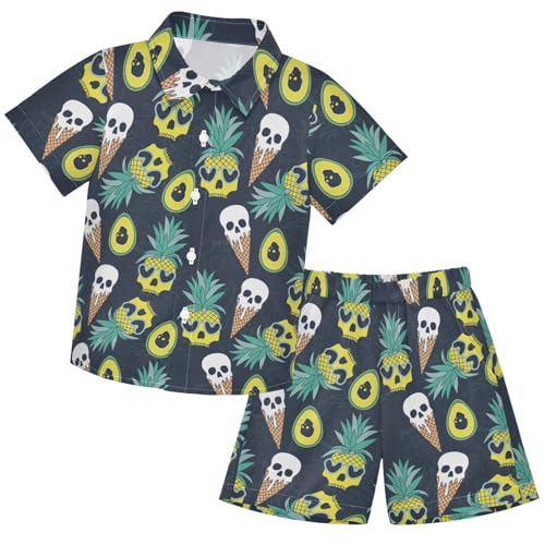 Image of visesunny Boys 2 Pieces T-shirts and Shorts Floral Tops & Shorts Summer Outfits 3-10 Years Clothes