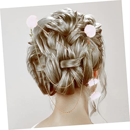 Accessoire cheveux style chinois frange double chaîne élégante