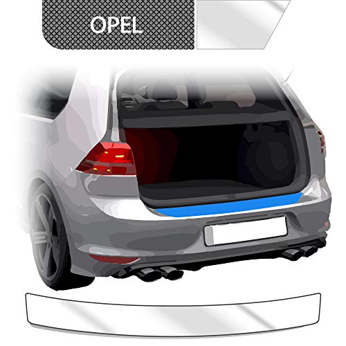 BLACKSHELL Ladekantenschutz inkl. Premium Rakel für Mokka X ab 2016 Transparent - passgenaue Lackschutzfolie, Auto Schutzfolie, Steinschlagschutz, Stoßstangenschutz