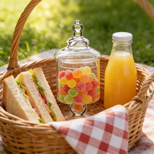 Pot à bonbons en verre avec couvercle hermétique pour biscuits - 8