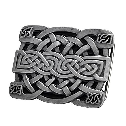 LKMY - Fibbia per Cinture - uomo Argento cross 1