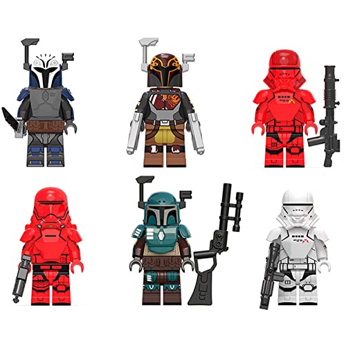 GHFGXF 6 Pcs Mini Figures Advent Calendar Collection Figure Set Series Custom Collectible Minifigure Compatible with…