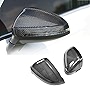 Real Carbon Fiber Mirror Covers For Audi A4 B9 S4 A5 S5 RS5 2017-2021 2PCS L+R Side Replacement Mirror Caps (With Side Lane Assist)