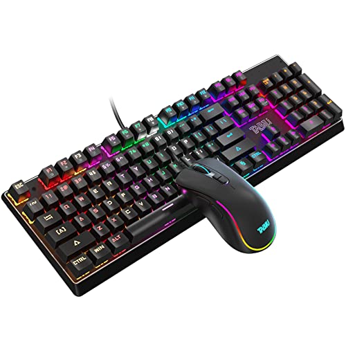 TNBIU Gaming Keyboard and Mouse Combo-Keyboard...