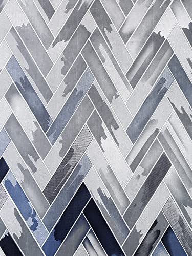 Image of Home Sizzler 1 Piece Geometrical Panel Eyelet Polyester Long Door Curtain - 9 Feet, Grey