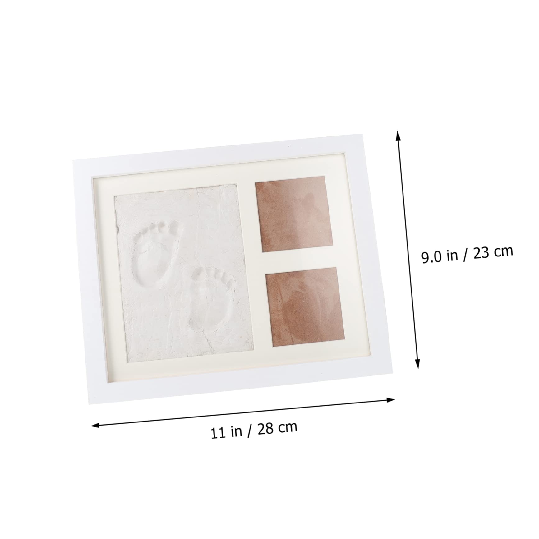 Abaodam Marcos De Fotos De Huellas De Manos Decoración Diy Hogar Soporte Para Fotos Almohadilla De Tinta Para Kit Huella Bebe