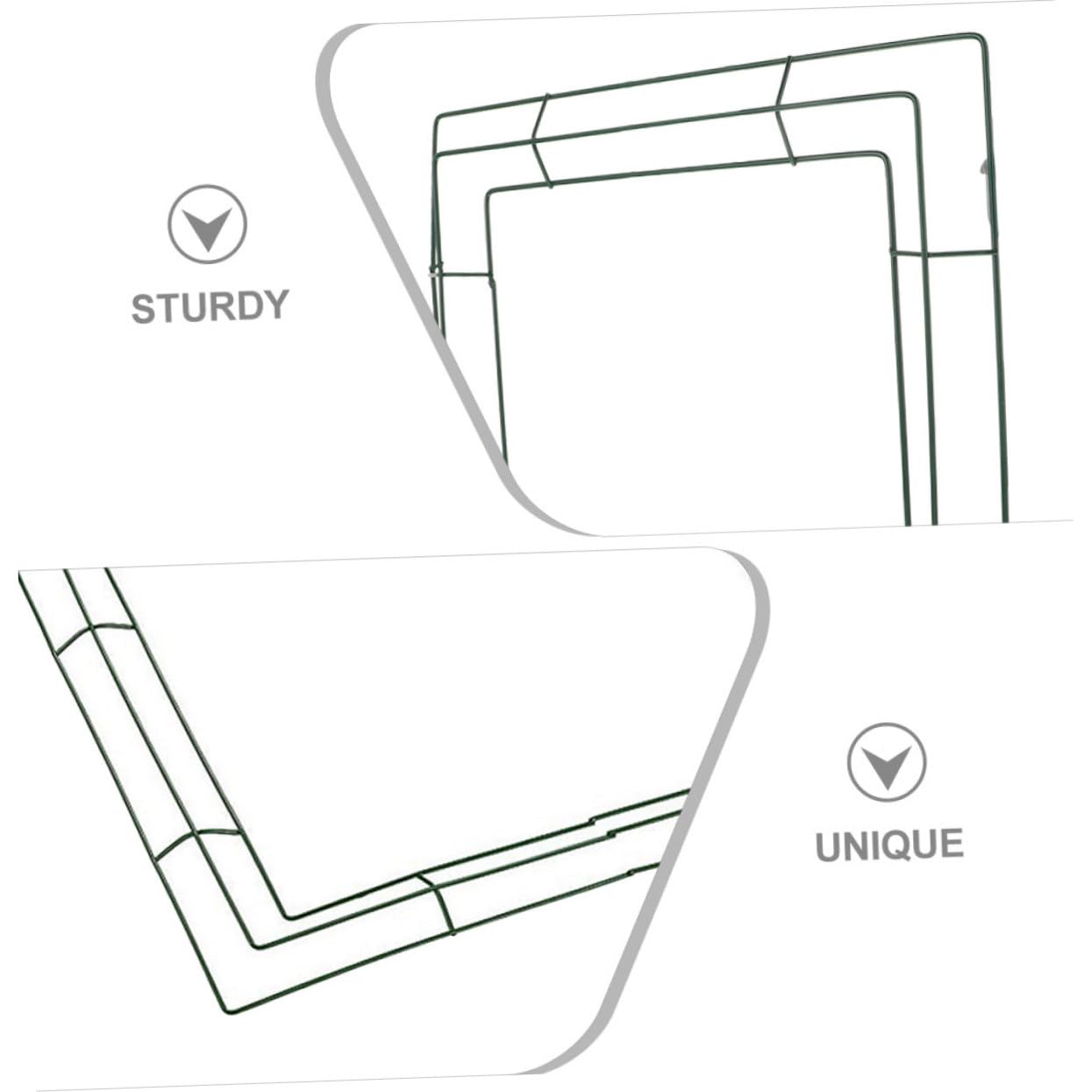 GRIRIW Iron Wreath Frame Metal Wreath Rack DIY Craft Decorative DIY Space-Saver