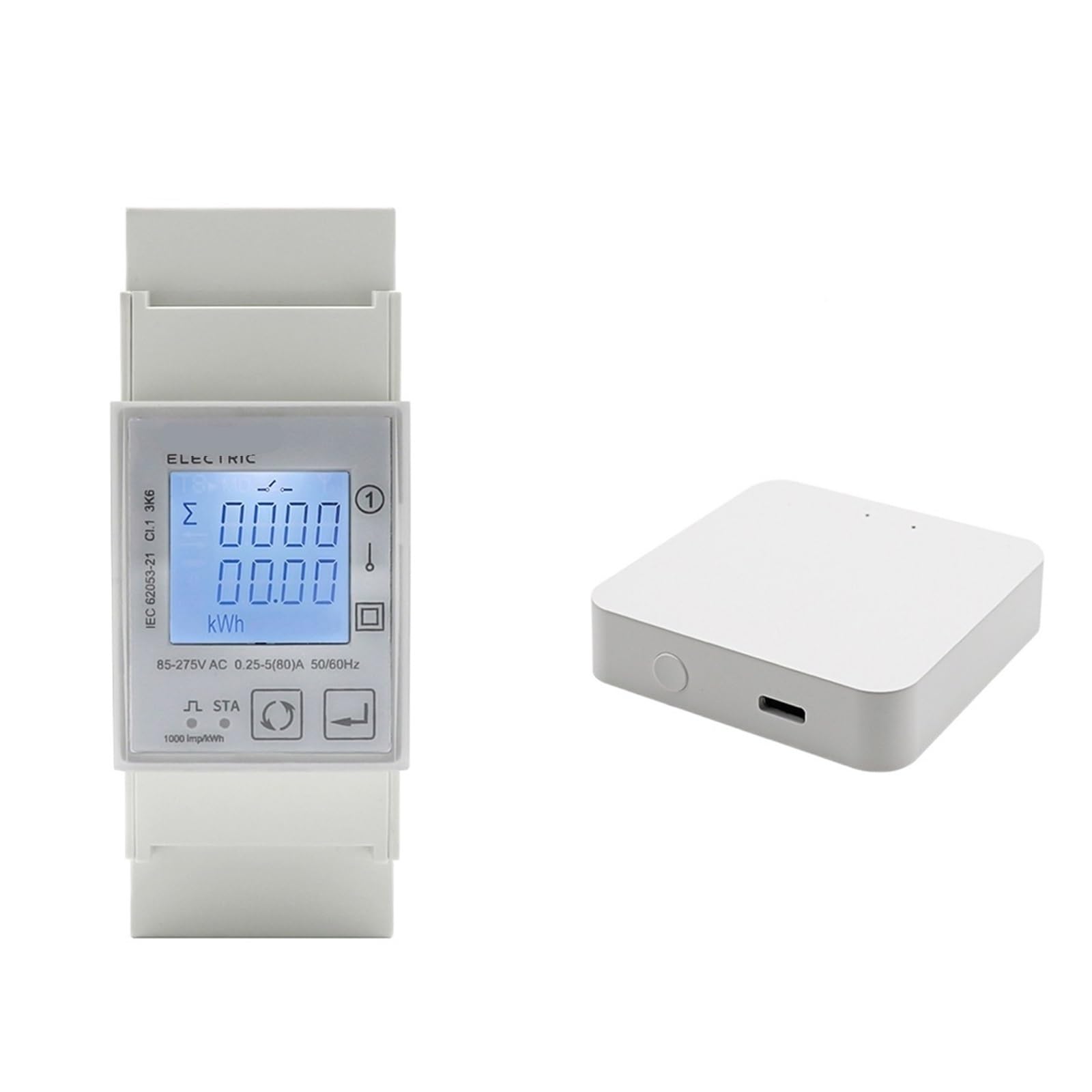 Compteur d'énergie 80A avec minuterie et surveillance bidirectionnelle