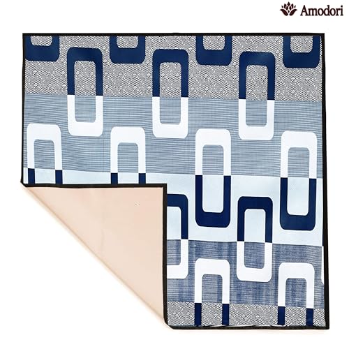 Image of Waterproof Bed Server Mat /Food Mat /Bedsheet Protector | Reversible | 2-Layer Heavy Material | Multi-Purpose Place Mat (Colour & Print May Vary) (geometric-16)