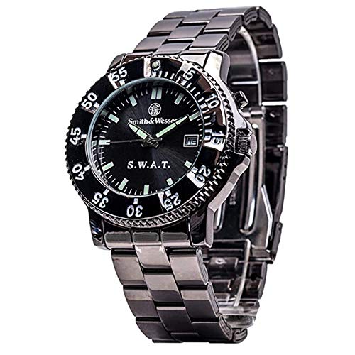 Smith & Wesson Men's SWW-45M S.W.A.T. Black Metal Strap Watch