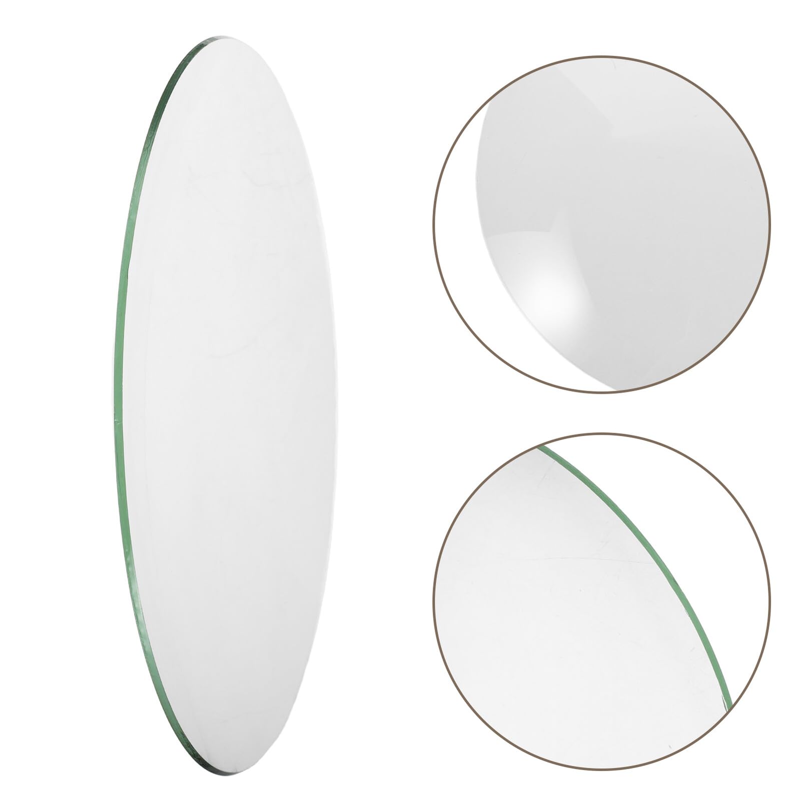 Toyvian Konvexes Uhrglas Ersatz Rund 25,7cm Durchmesser Transparentes Kuppelglas für Wanduhren Selbstgemacht Uhrenscheibe Frontplatte aus Robustem Glas