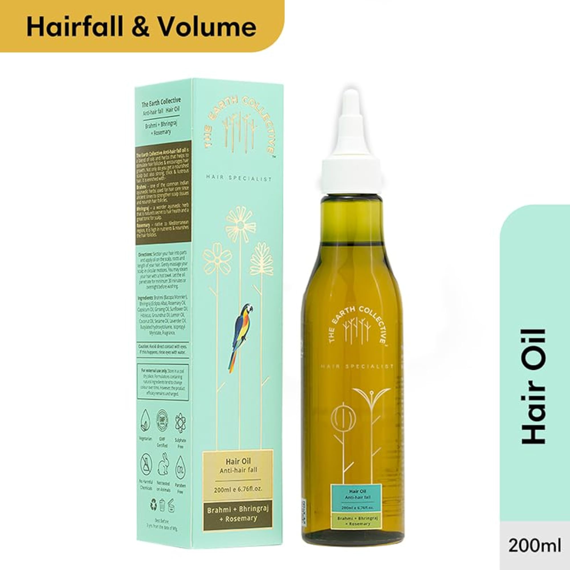 Anti-Hair Fall Oil with Brahmi, Bhringraj & Rosemary