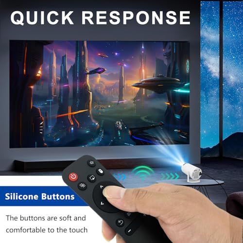Replacement Remote for Mini Projectors: Compatible with HY300, HY300PRO, HY320mini, HY320, and Maypug P1