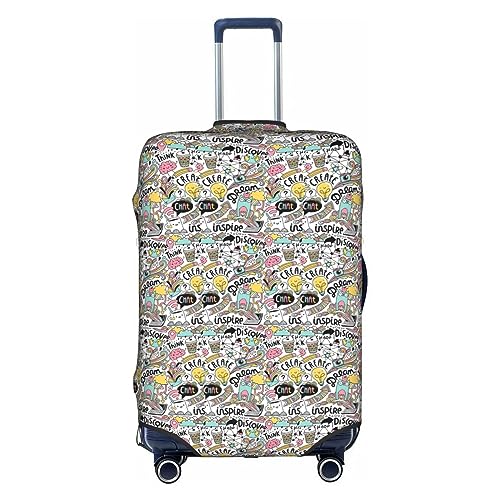 Comic Ar Suitcase Cover Luggage Protector Fits Four Sizes Suitcase