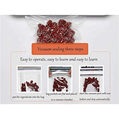 WZB Küchenvakuumiermaschine Lebensmittelvakuumiermaschine, Vakuumiermaschine für Fleisch Obst Gemüsekonservierung… – Bild 3