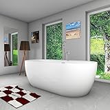 AcquaVapore freistehende Badewanne Wanne F29 180x90cm Whirlpool Luft & Wasser Armatur AF05