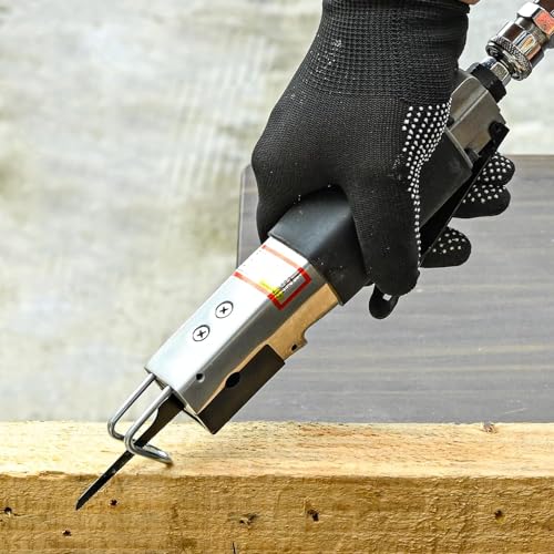 Mefape Air Reciprocating Saw Kit, Pneumatic Metal Cutting Saw Tools With 6Pcs 24T 32T Blades, Handheld Power Metal Saw thumb #7