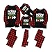 Fossen Famiglia Pigiama di Natale Mamma papà Neonato Bambino Bebè Costume Retro Abiti Tuta 2PC Uomo Donna Bambini Vestiti Manica Lunga Tops + Pantaloni Set Regalo di Natale