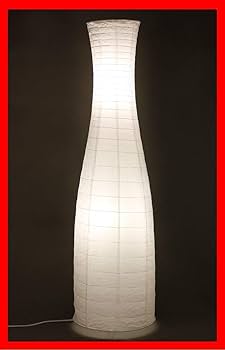 ＡＷＨＡＯ Papier-Stehlampenschirm – Nordisch Weiß, 116,8 Cm Hoch, Minimalistisches Design