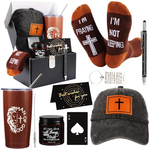 Kolewo4ever 9 Pcs Christian Gifts for Men DadChristmas Gifts for