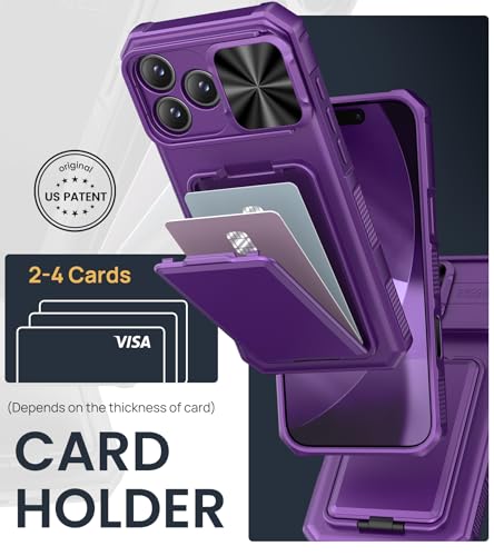 Image of SSLOTSCASE for iPhone 17 Pro Max Case with Camera Control Button, Purple