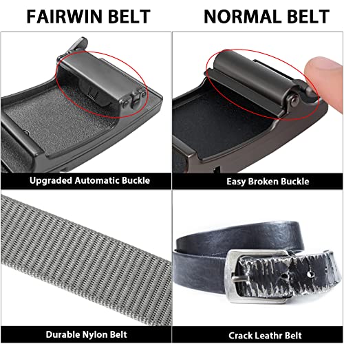 Fairwin Military Belt Golf Web Belt With Automatic Buckle Tactical Edc Belt Adjustable Belts For Mens Casual Belt Rope #TOP3