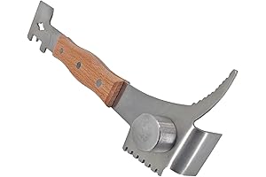 7-in-1 Multipurpose Beekeeping Hive Tool with Wooden Handle for Beekeepers