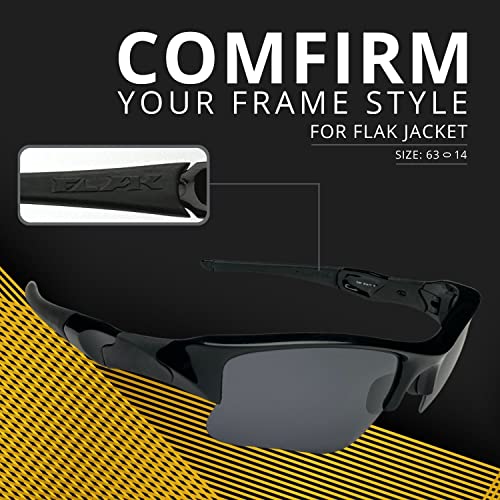 Image of Dynamix Polarized Replacement Lenses for Oakley Flak Jacket XLJ | Easy to Install | Fit Perfectly | Emerald Green