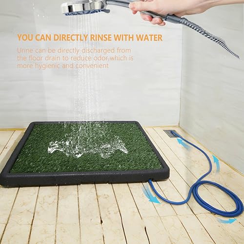 Image of NESIGHTION--Dog Toilet that Can Drain Water, Dog Urinal.25 * 20 * 2 in | Includes a 6.6-foot drainage pipe that allows pet urine to flow away directly, saving the owner's time