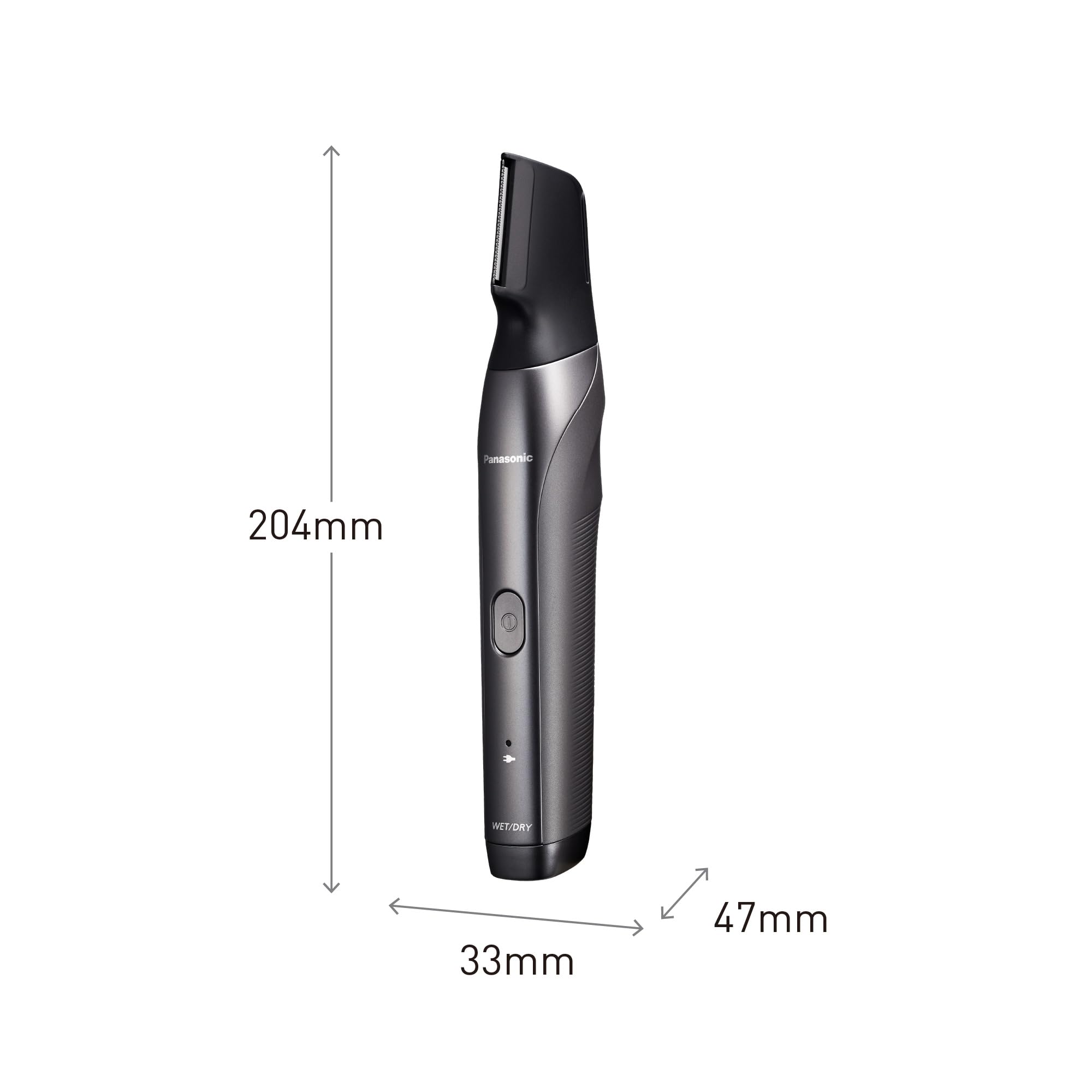 Panasonic ER-GY60-H503 - Recortadora, 4 accesorios, Acero Inoxidable, Peine para Zonas Delicadas y para Perfilar la Barba) (Versión Importada)