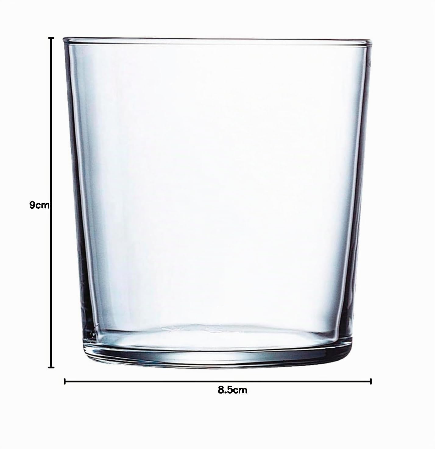 Acan Tradineur - Confezione da 12 bicchieri Ruta classici per acqua, bevande, cocktail, lavabili in lavastoviglie, 36 cl, 9 x 8,5 cm