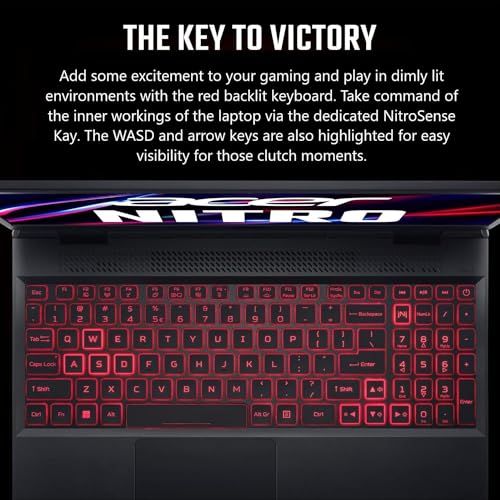 Image of Acer Nitro 5 Gaming Laptop, 15.6 inch FHD IPS 144Hz Display, 12th Gen Intel 12-Core i5-12500H, GeForce RTX 3050, 64GB RAM, 2TB PCIe SSD, Thunderbolt 4, Backlit Keyboard, WiFi6, PDG HDMI Cable, Win 11 Pro