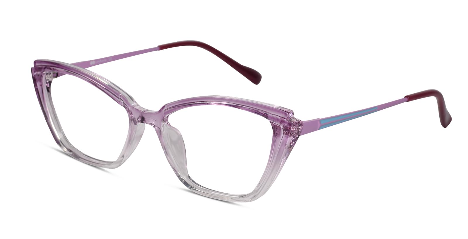 LensKandy | Premium Blue Cut Computer Glasses | Zero Power Antiglare | UV Protection Specs | Cat Eye Shape Eyeglasses for Women | Small | Crystal-Pink color (B0CLZMDVG5) Amazon Price History, Amazon Price Tracker