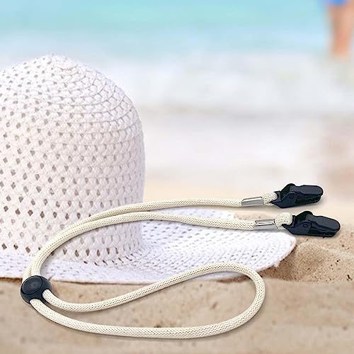 rockible Presilhas para alça de chapéu Retentor de chapéu com alça removível Cordão de queixo Boné d