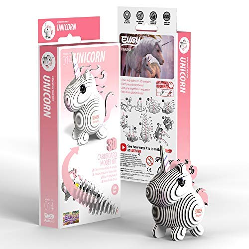 Eugy Unicorn 3D Puzzle, 28 Piece Eco-Friendly Educational Learning Puzzles For Kids 6+ #TOP1